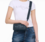 The leather mini bag blue sea